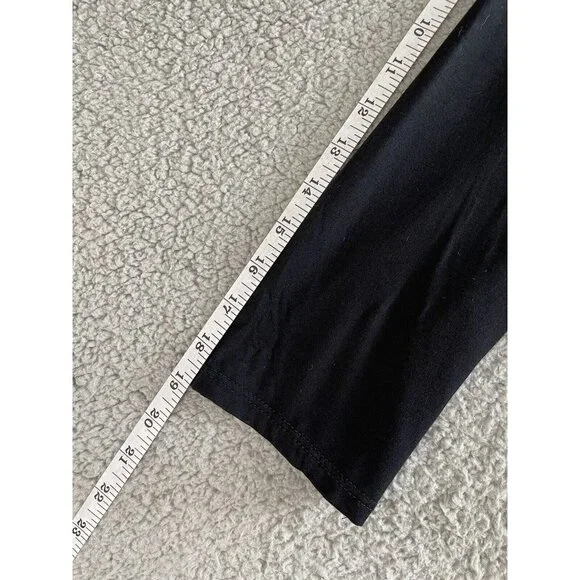 New Pink Blush Maternity Dress Womens Size Large Black Front Knot Long Sleeve - Picture 12 of 15